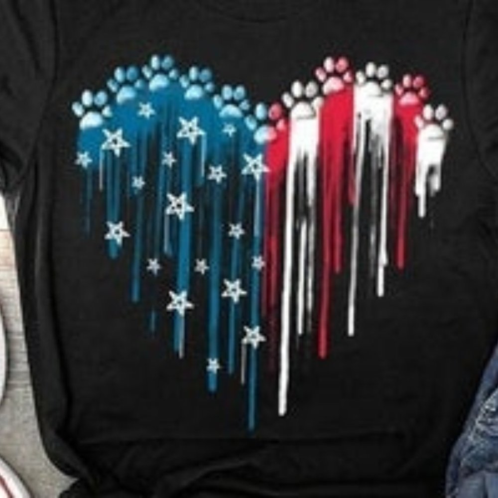 Heart Shaped Flag Tee